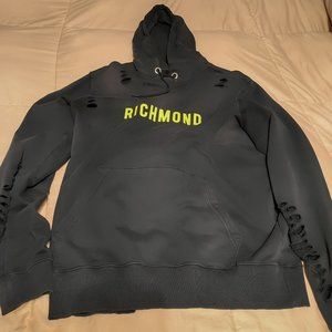 Mint Condition John Richmond hoodie frayed detailed runway edition size Large